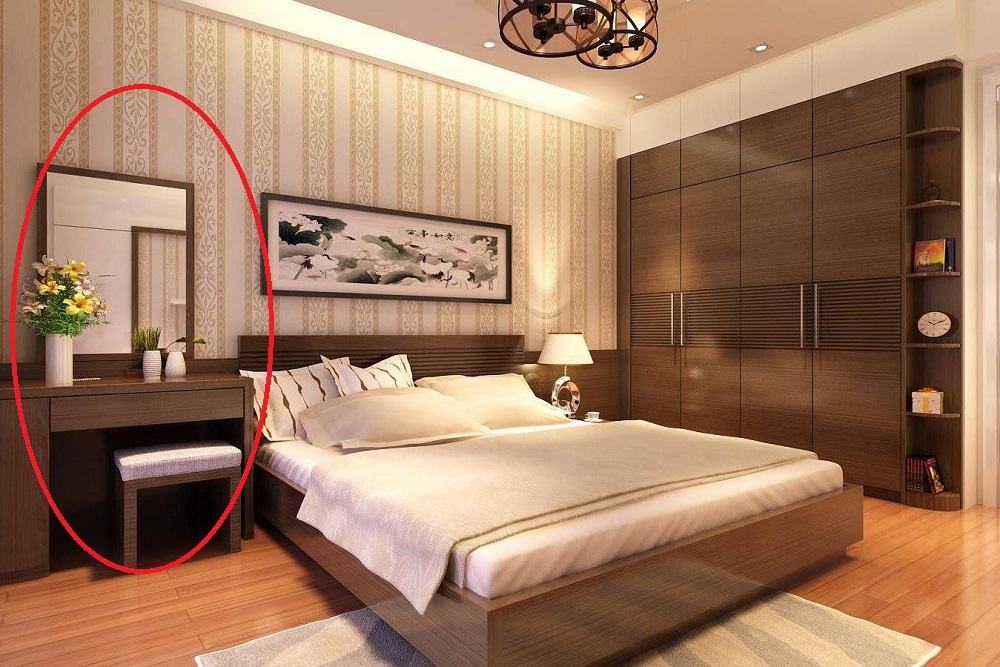 Cách đặt bàn trang điểm trong phòng ngủ hợp phong thủy. Cách đặt bàn trang điểm trong phòng ngủ hợp phong thủy.