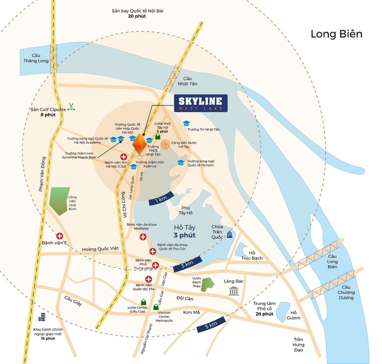 Vị Trí Dự Án Endless Skyline West Lake