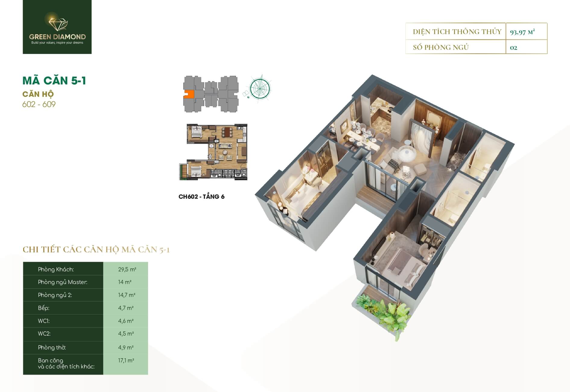 Thiết Kế Căn Hộ Green Diamond Láng Hạ