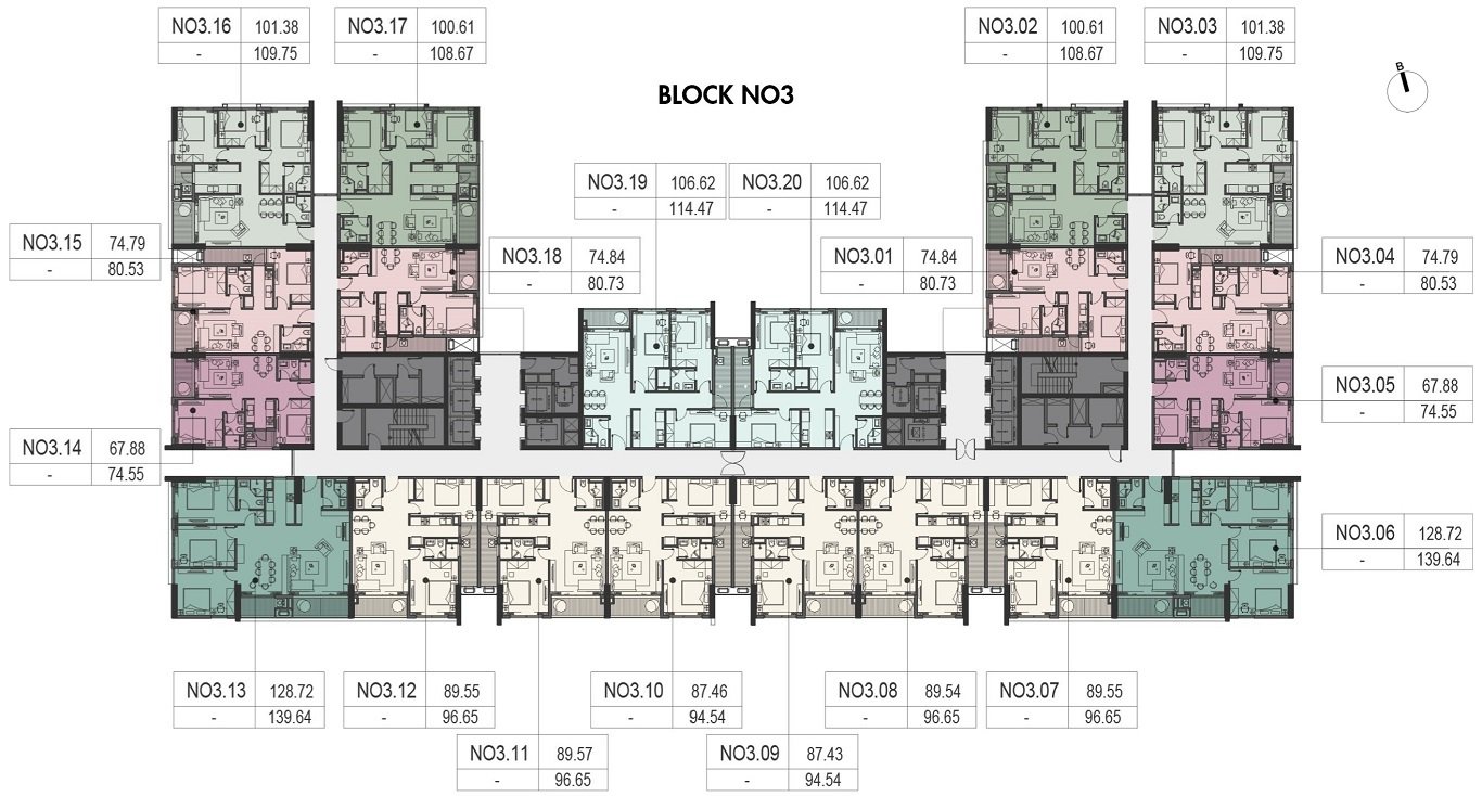 Mặt Bằng Dự Án Hà Nội Melody Residences Linh Đàm