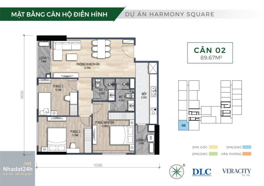 Thiết Kế Căn Hộ Harmony Square