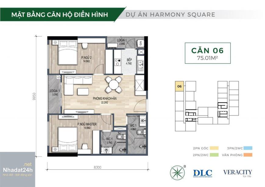Thiết Kế Căn Hộ Harmony Square