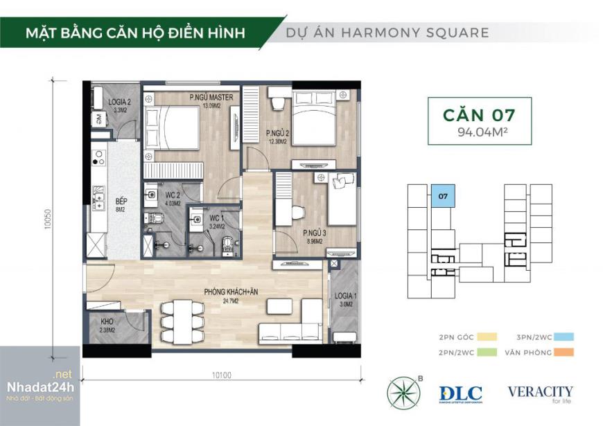 Thiết Kế Căn Hộ Harmony Square