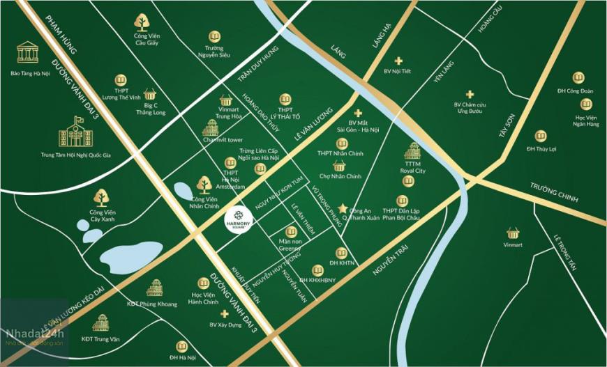 Vị Trí Dự Án Harmony Square Nguyễn Tuân