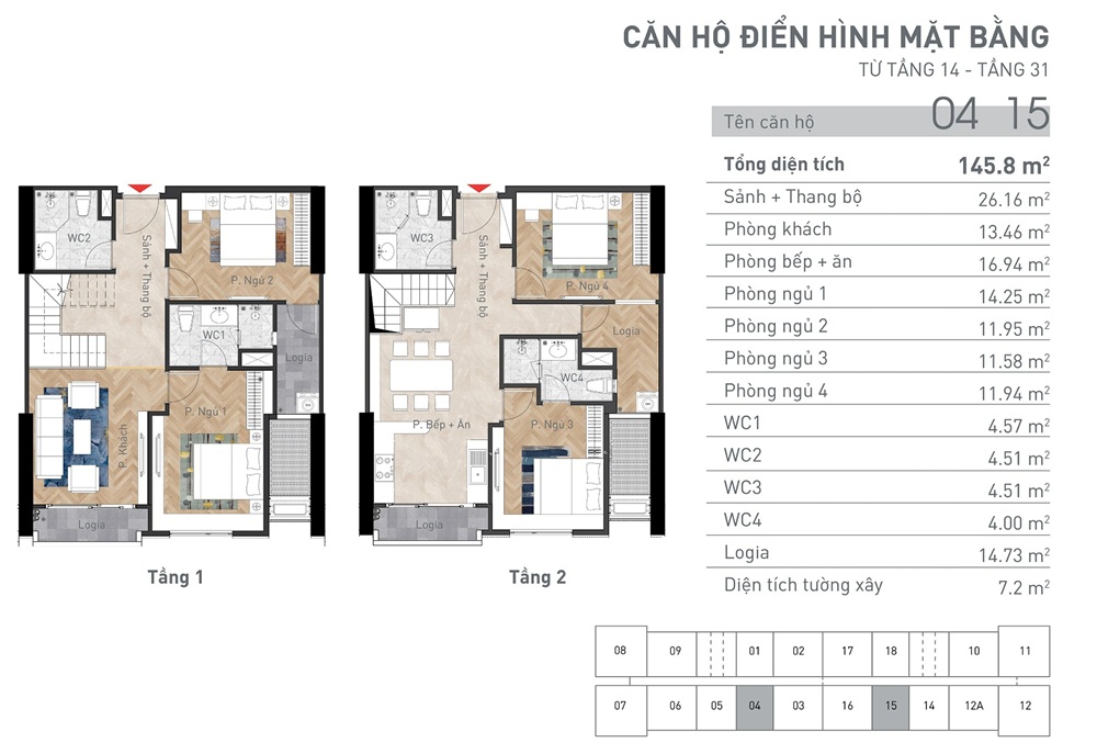 Thiết Kế Căn Hộ Hoàng Mai Center Point Đại Kim