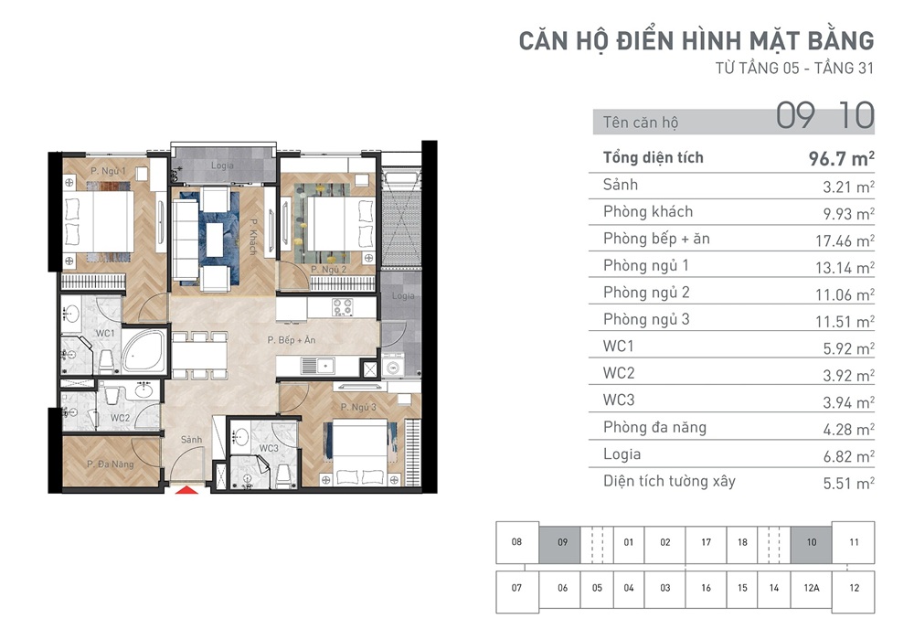 Thiết Kế Căn Hộ Hoàng Mai Center Point Đại Kim