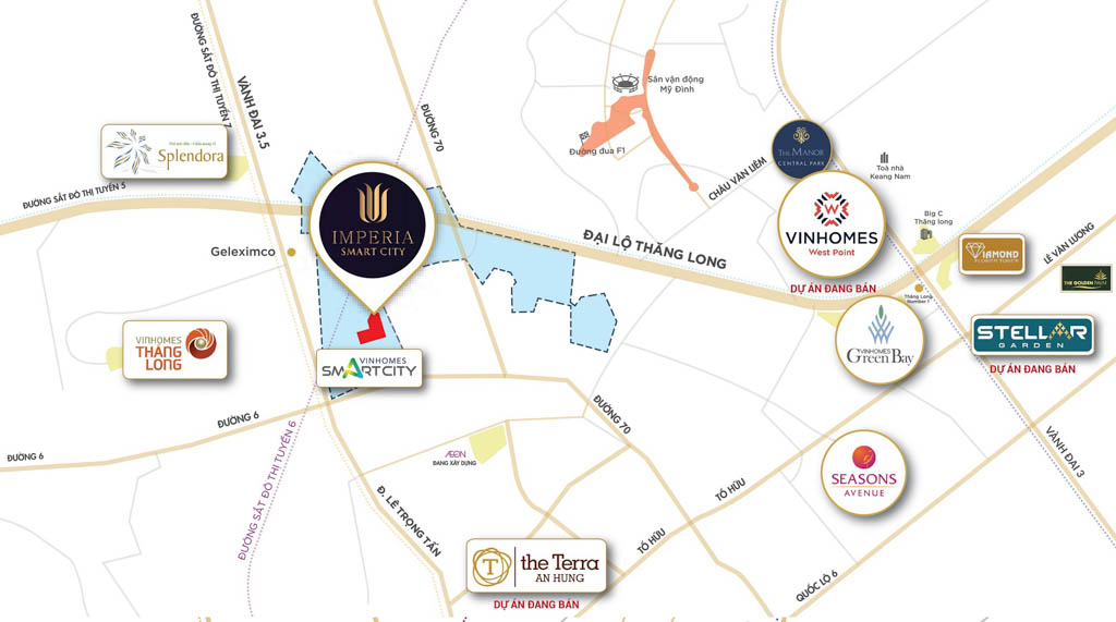 Vị Trí Dự Án Imperia Smart City Tây Mỗ