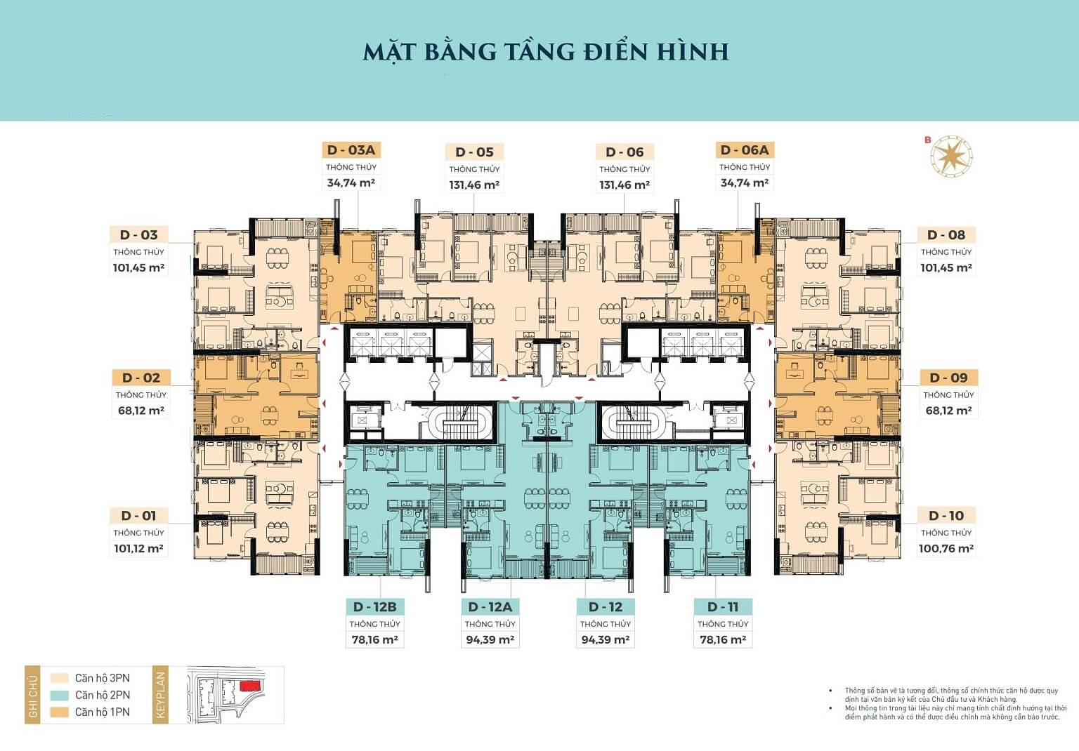 Mặt bằng dự án Ruby Park Long Biên