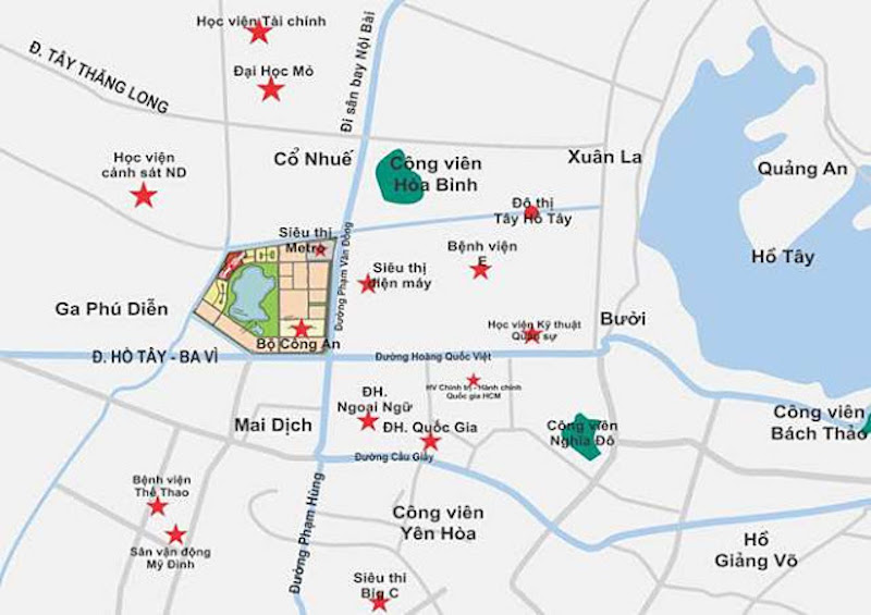 Vị trí chung cư An Bình City Phạm Văn Đồng