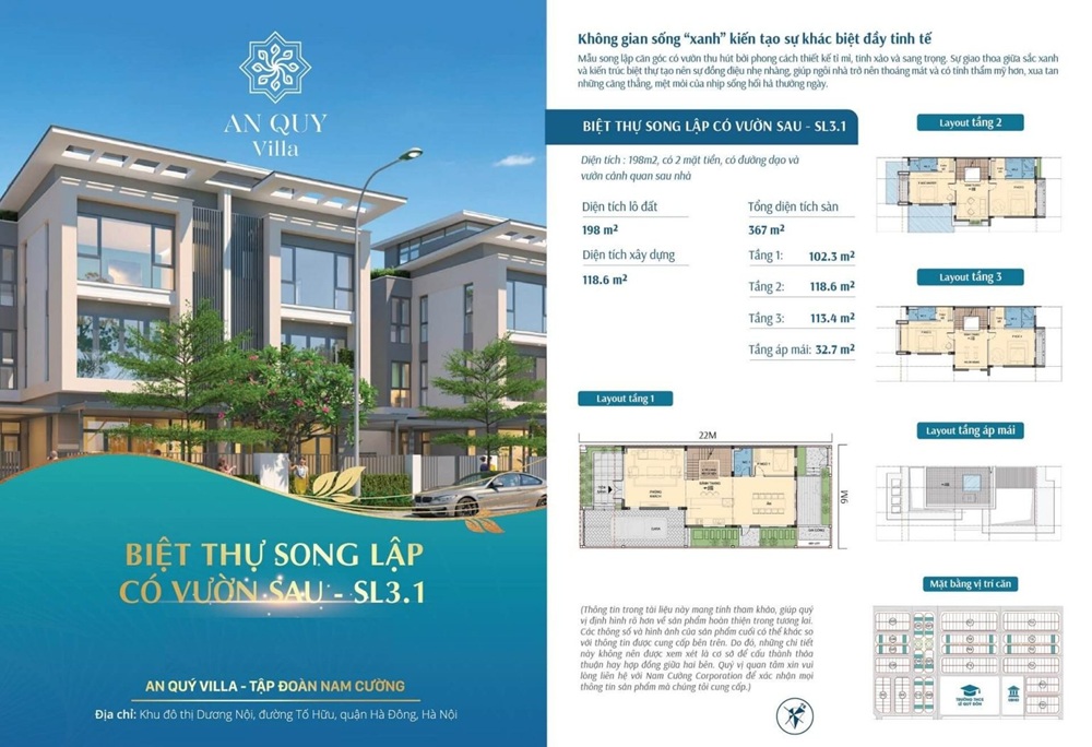 Biệt thự An Quý Villa – Kiệt tác độc bản, sang trọng và đẳng cấp