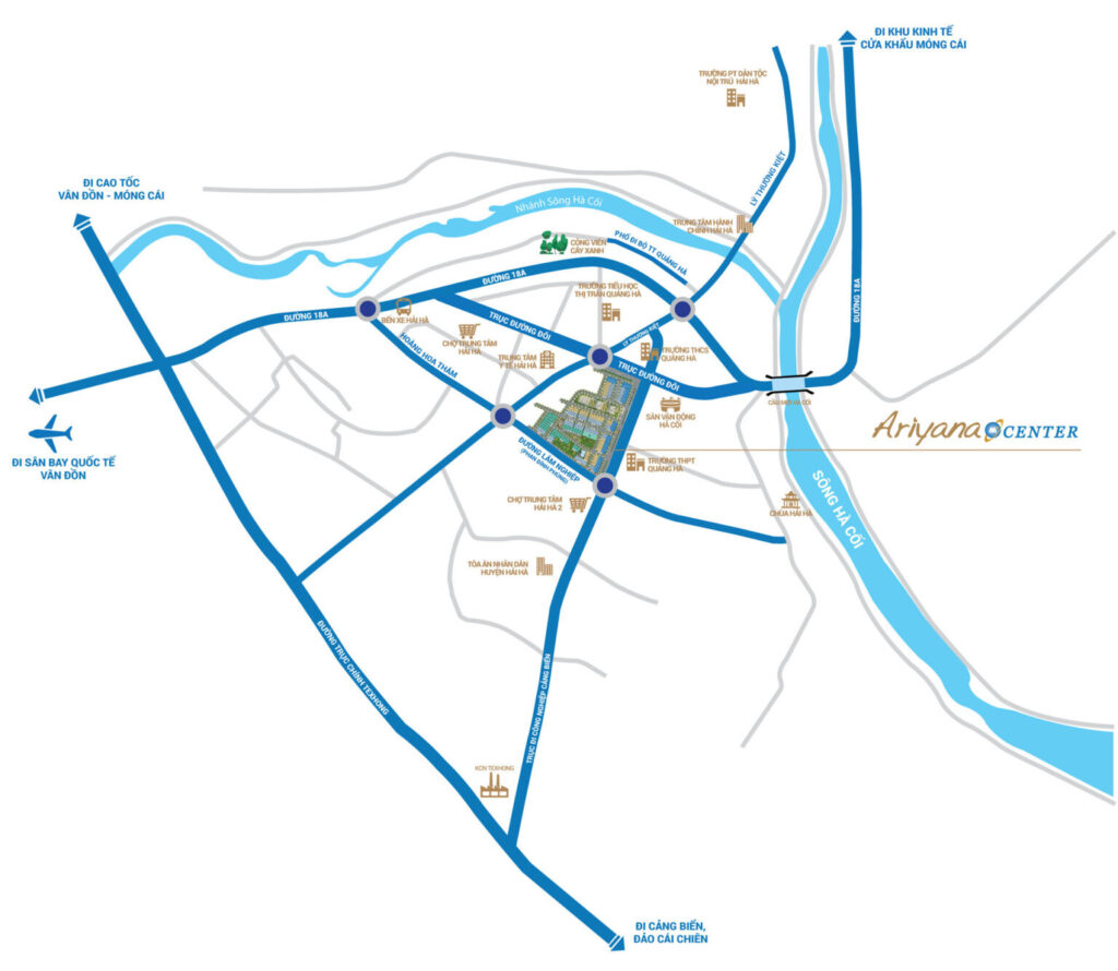 Vị trí của dự án Ariyana Center Hải Hà