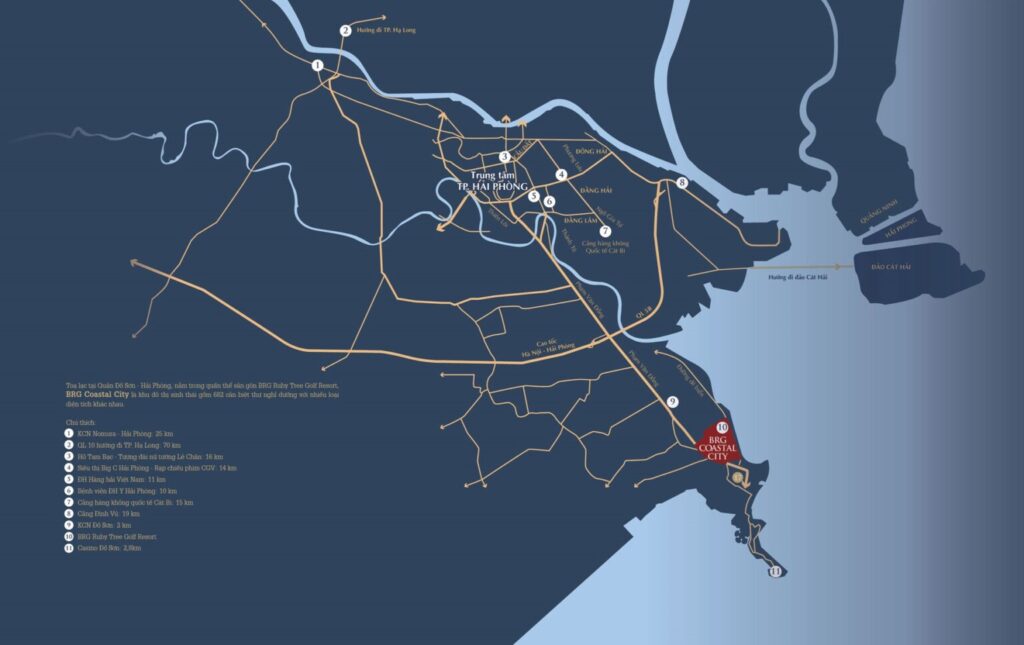 Vị trí dự án BRG Coastal City Đồ Sơn Hải Phòng