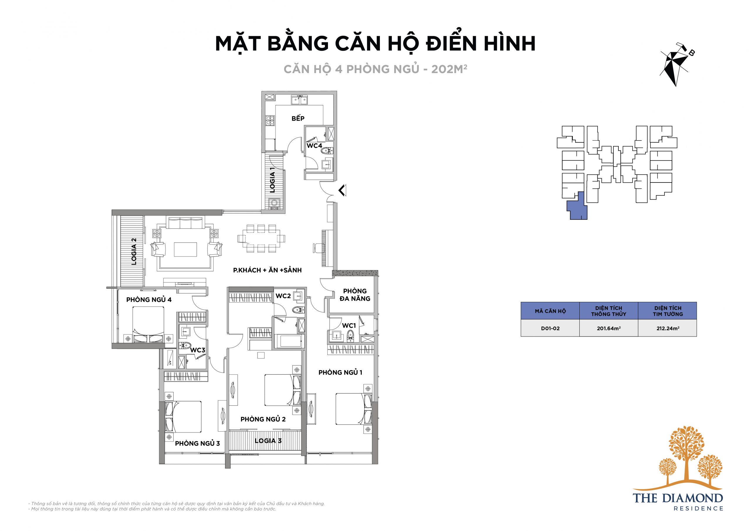 Thiết kế căn hộ The Diamond Residence Lê Văn Lương