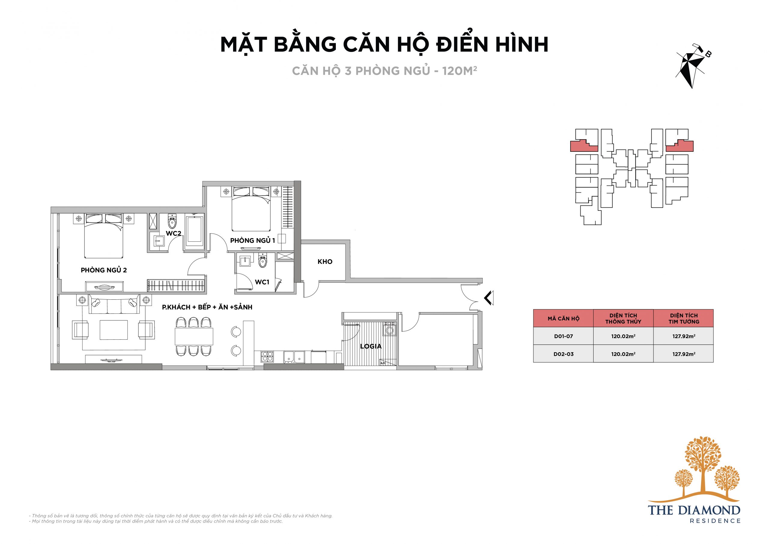 Thiết kế căn hộ The Diamond Residence Lê Văn Lương