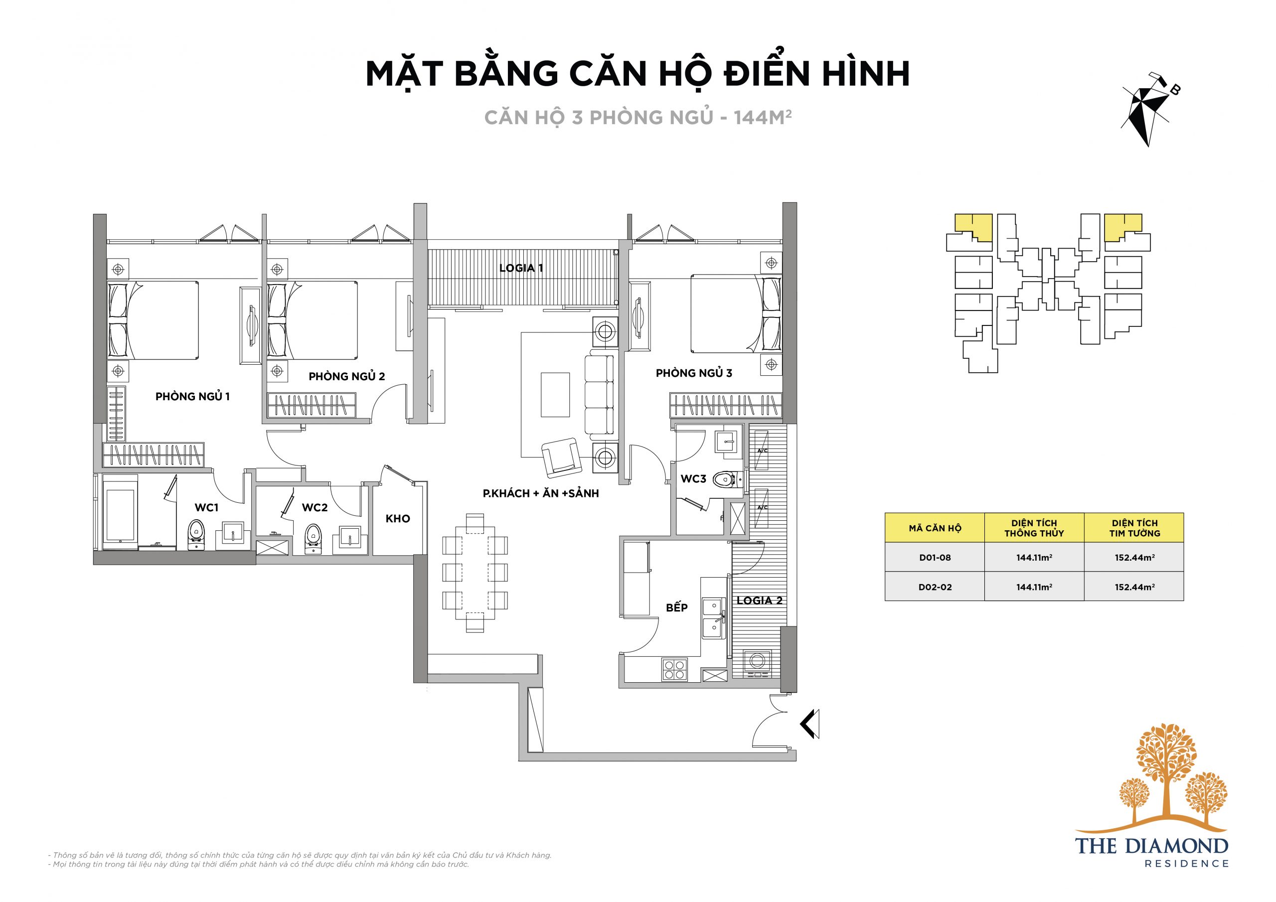 Thiết kế căn hộ The Diamond Residence Lê Văn Lương