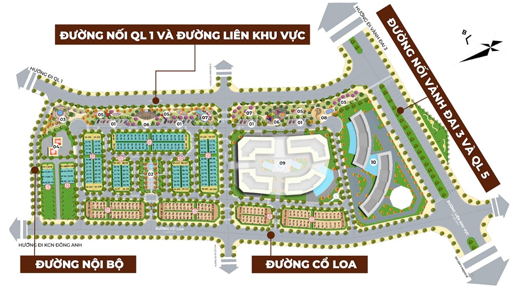 Mặt bằng dự án Calyx Residence 319 Uy Nỗ Đông Anh