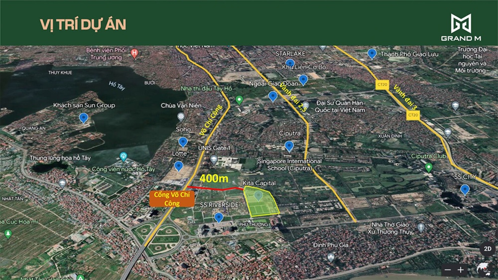 Vị trí dự án Capital Crown BT5 Ciputra