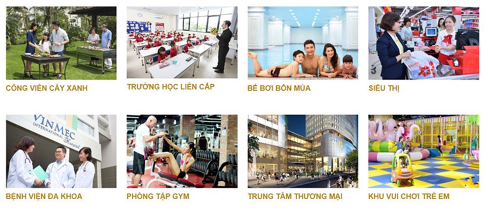 Hệ thống tiện ích tại dự án CeoHomes Hana Garden Mê Linh