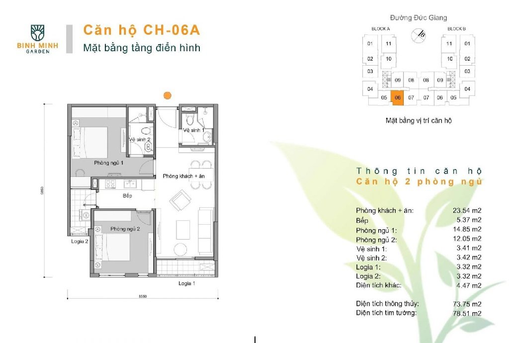 Thiết Kế Căn Hộ Bình Minh Garden 93 Đức Giang