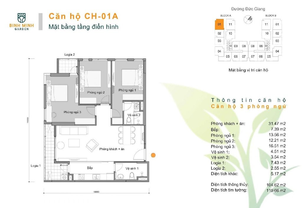 Thiết Kế Căn Hộ Bình Minh Garden 93 Đức Giang