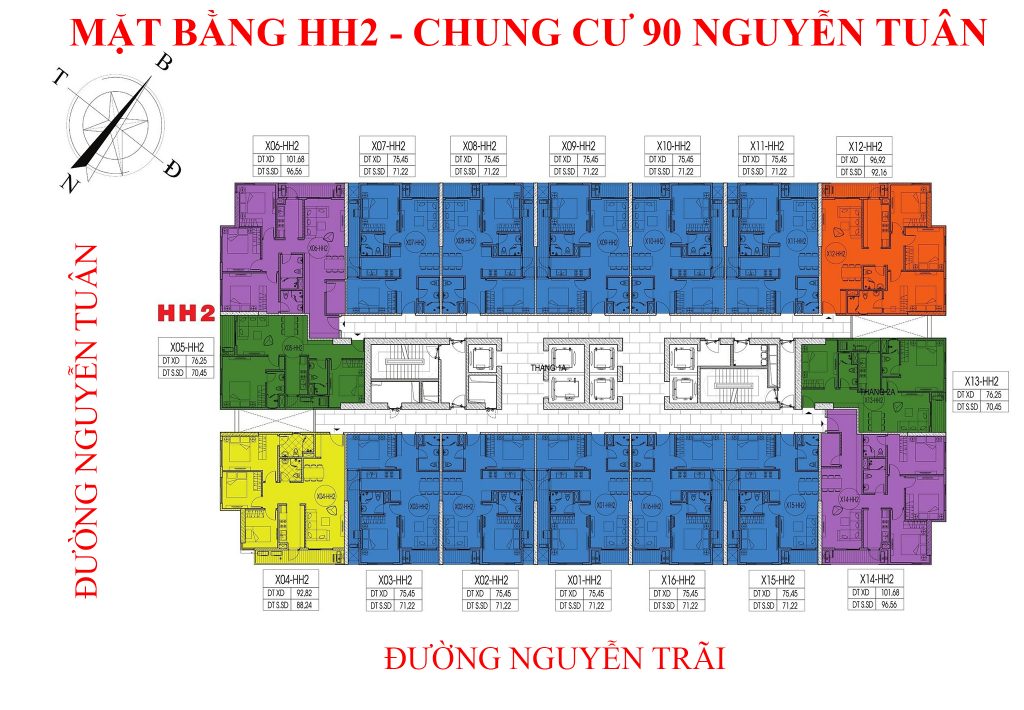 Mặt Bằng Căn Hộ Chung Cư 90 Nguyễn Tuân