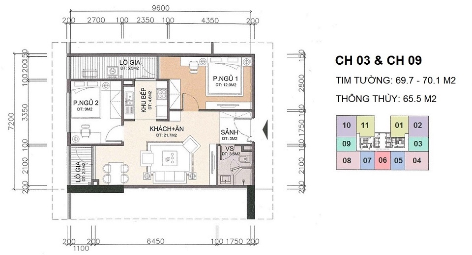 Thiết kế căn hộ A10 Nam Trung Yên