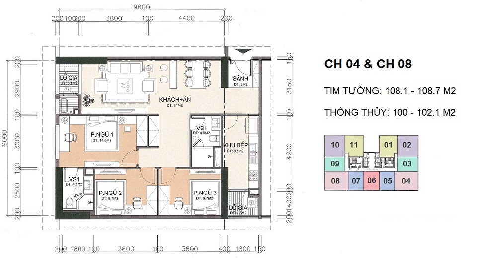 Thiết kế căn hộ A10 Nam Trung Yên