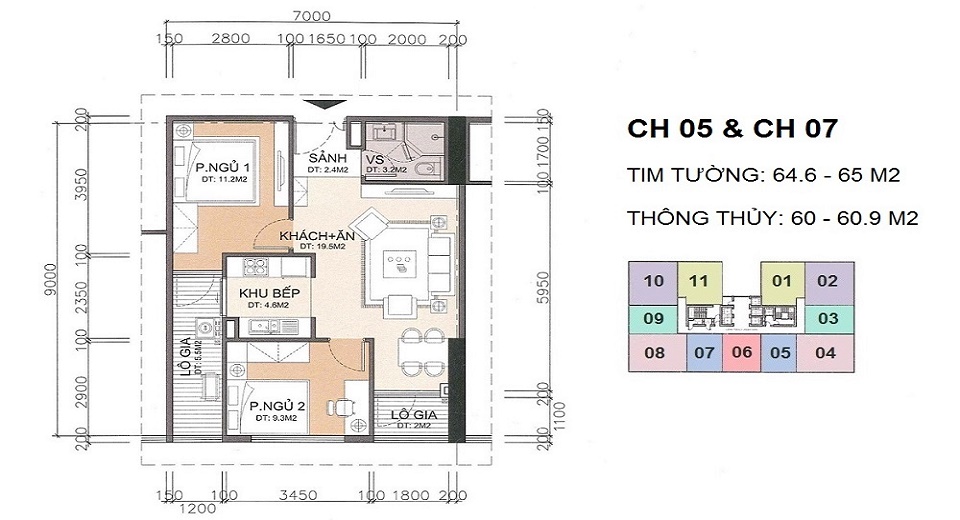 Thiết kế căn hộ A10 Nam Trung Yên