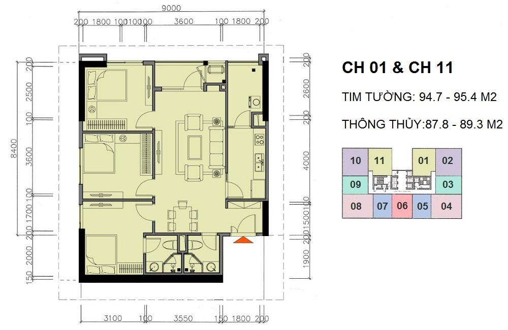 Thiết kế căn hộ A10 Nam Trung Yên