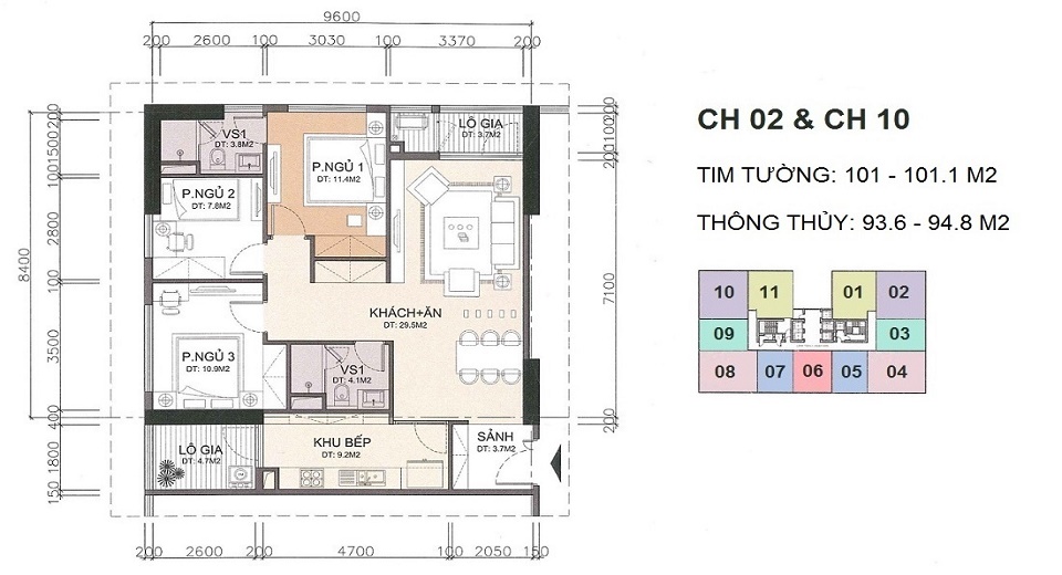 Thiết kế căn hộ A10 Nam Trung Yên