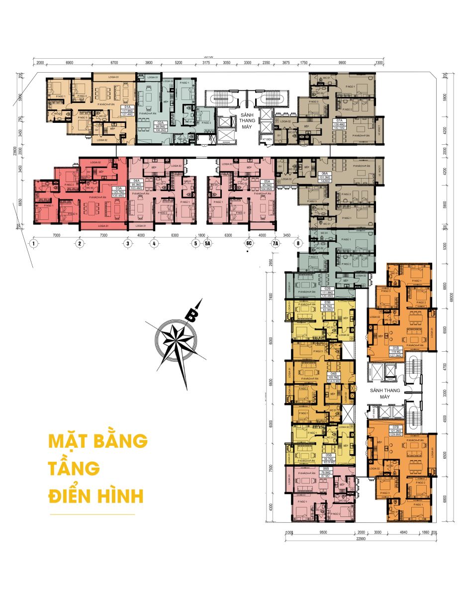 Mặt bằng dự án chung cư Chelsea Residences