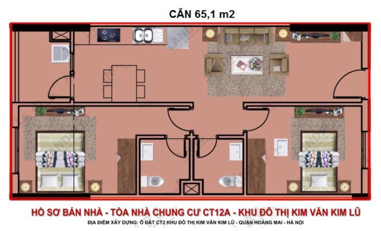 Thiết Kế Chi Tiết Căn Hộ Tòa B Chung Cư Kim Văn Kim Lũ