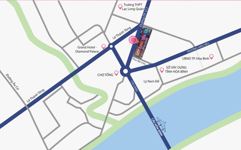 Vị trí đắc địa của dự án City Land Center Hòa Bình