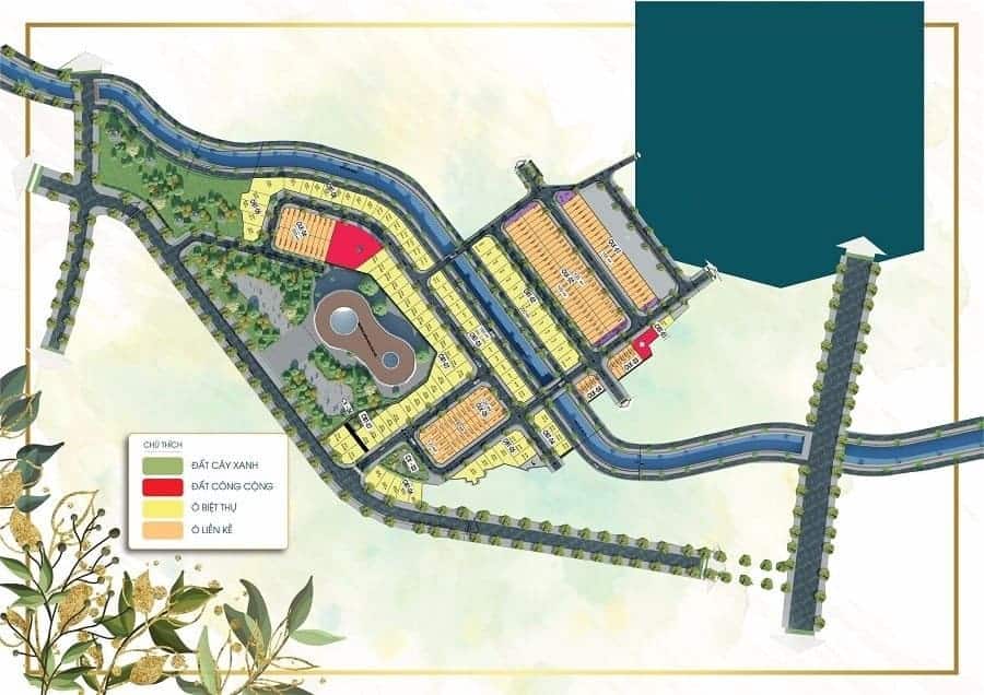 Mặt bằng tổng thể dự án Danko River Phú Bình, Thái Nguyên