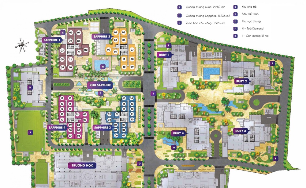 Tiện ích dự án Diamond Goldmark City