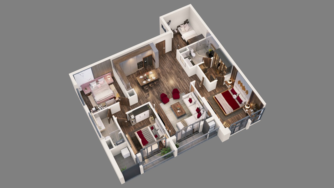 Thiết kế căn hộ tòa Diamond Goldmark City
