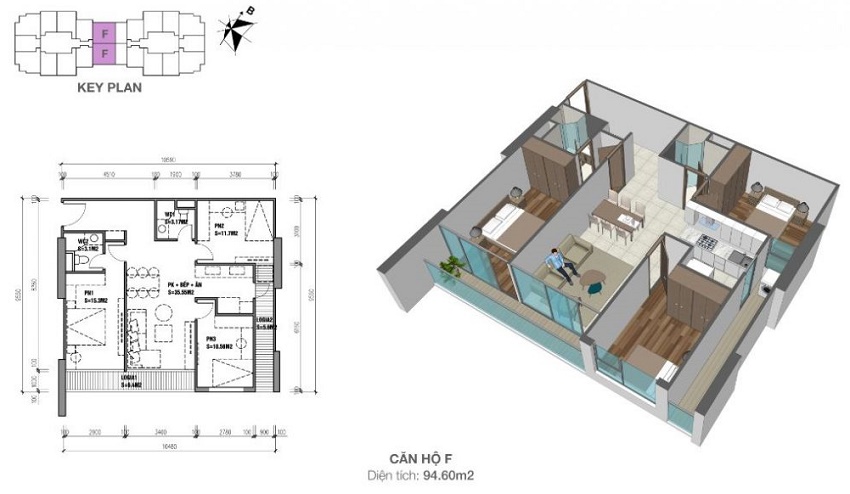 Thiết kế căn hộ chung cư Eco Dream Nguyễn Xiển