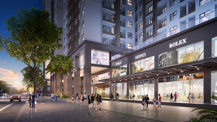 Shop khối đế Eco Smart City Long Biên