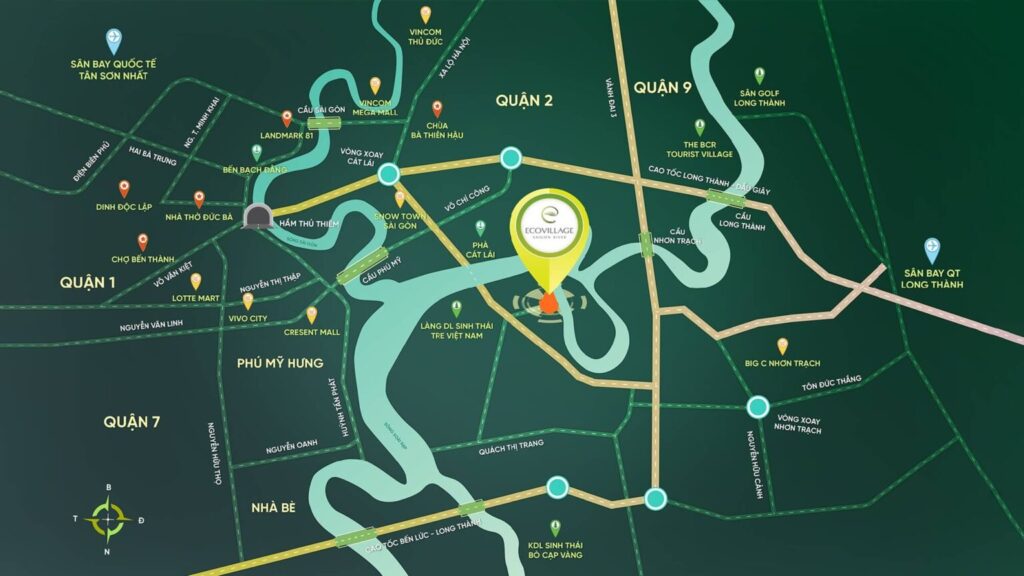Vị trí dự án Eco Village Sài Gòn River