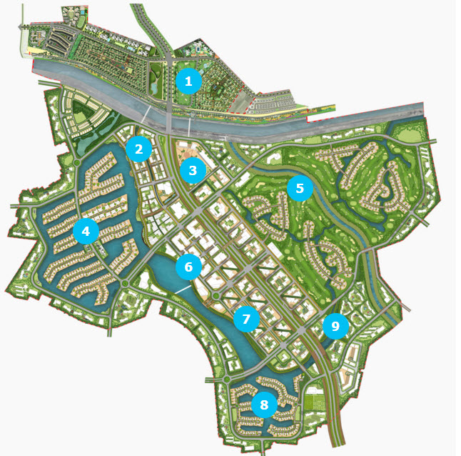 Mặt bằng dự án Ecopark Móng Cái