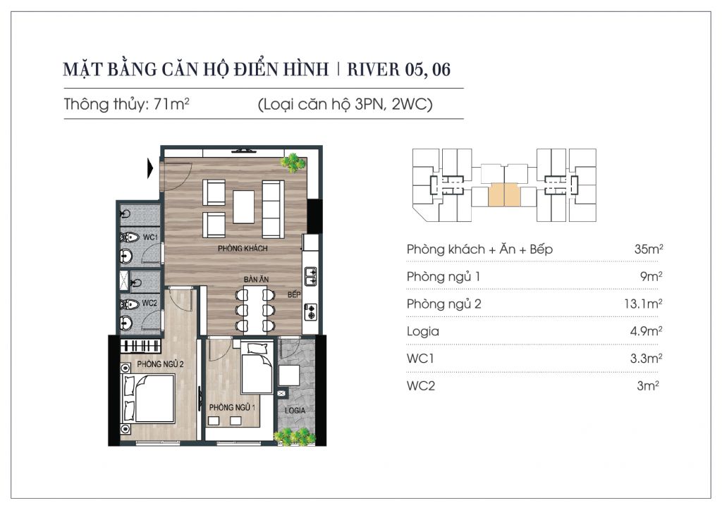 Thiết kế chi tiết căn hộ Euro River Tower