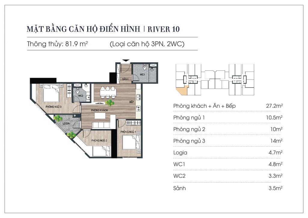 Thiết kế chi tiết căn hộ Euro River Tower