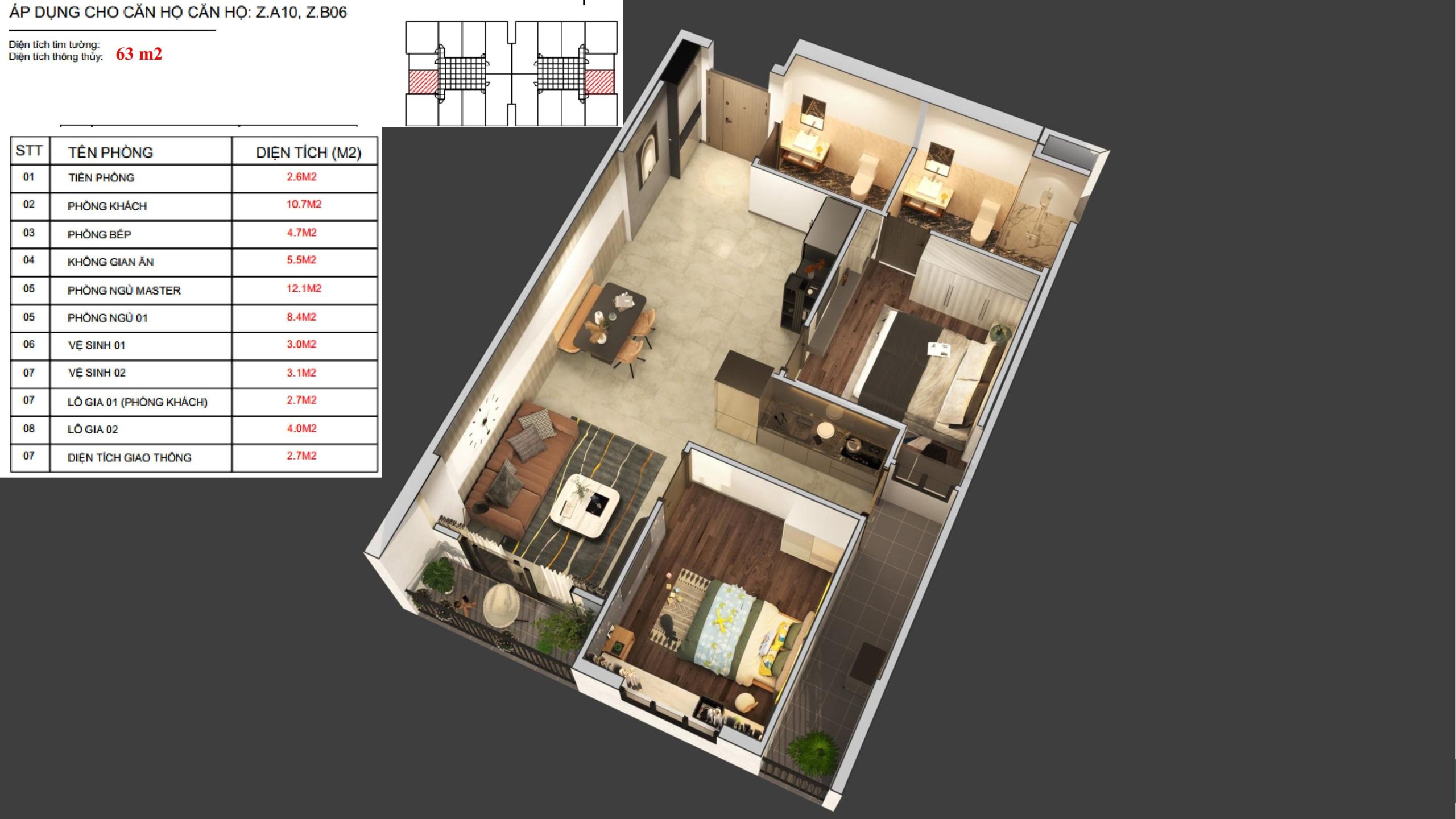 Thiết kế căn hộ Feliz Homes Hoàng Văn Thụ