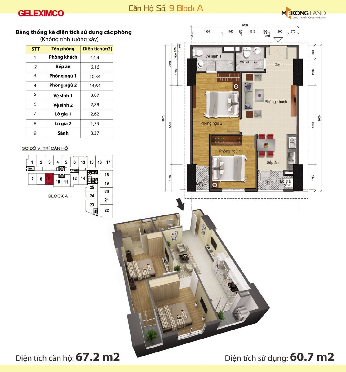 Thiết kế căn hộ Gemek Tower Lê Trọng Tấn