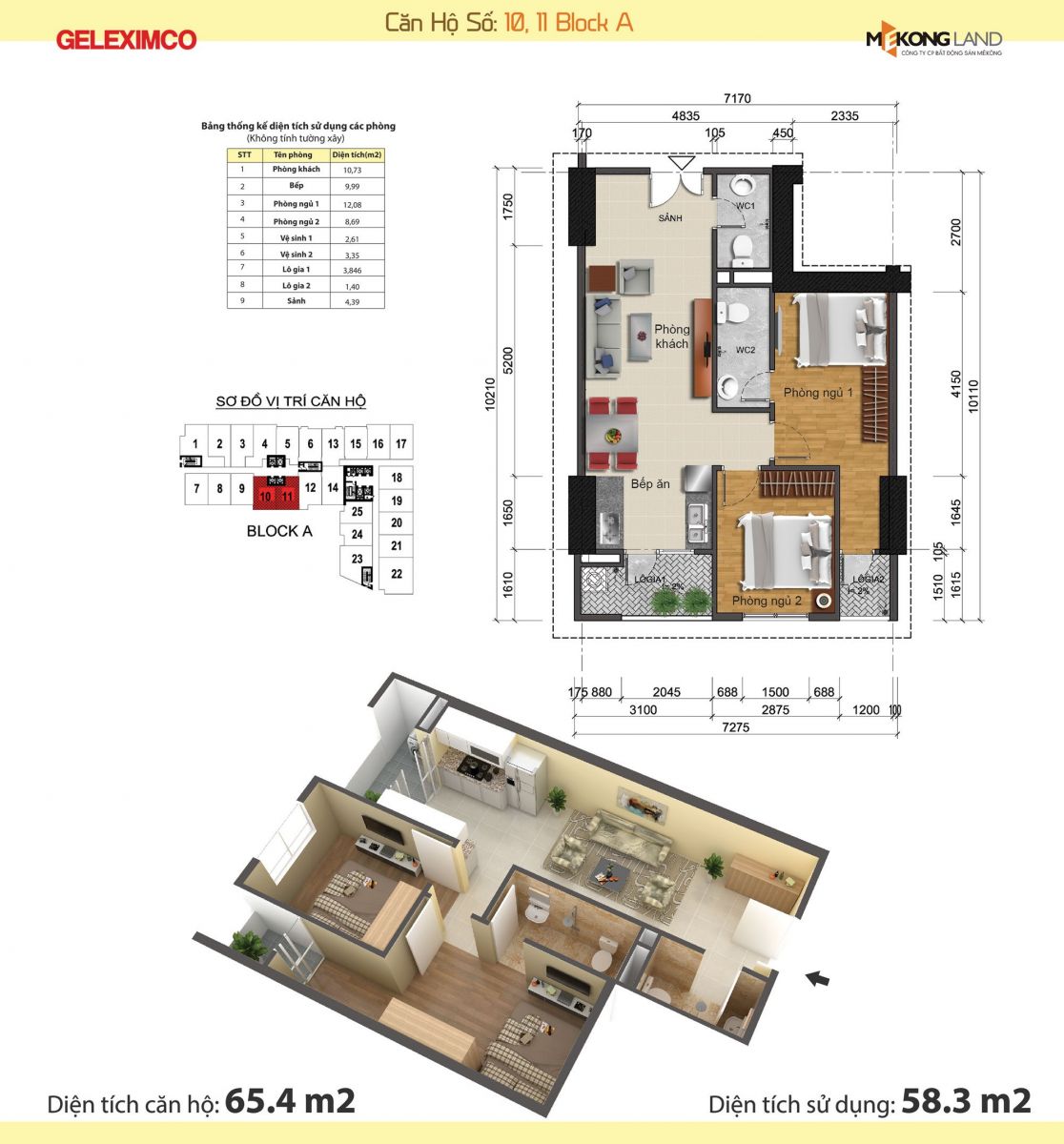 Thiết kế căn hộ Gemek Tower Lê Trọng Tấn