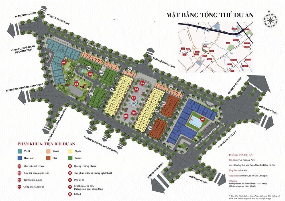 Mặt bằng dự án nhà ở xã hội Green Tower Đại Mỗ