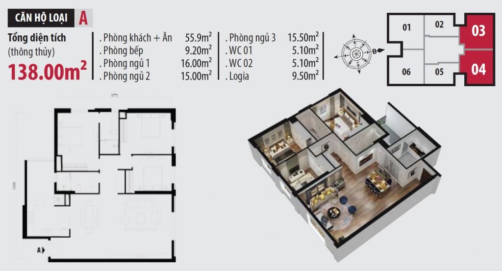 Thiết kế căn hộ dự án Hà Nội Paragon