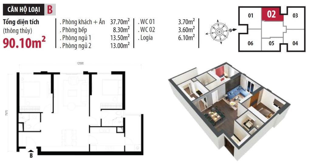 Thiết kế căn hộ dự án Hà Nội Paragon