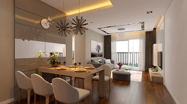 Nội thất bàn giao căn hộ Hà Nội Paragon Cầu Giấy