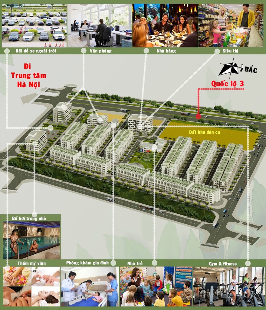 Tiện ích đẳng cấp tại dự án Happy Land Đông Anh